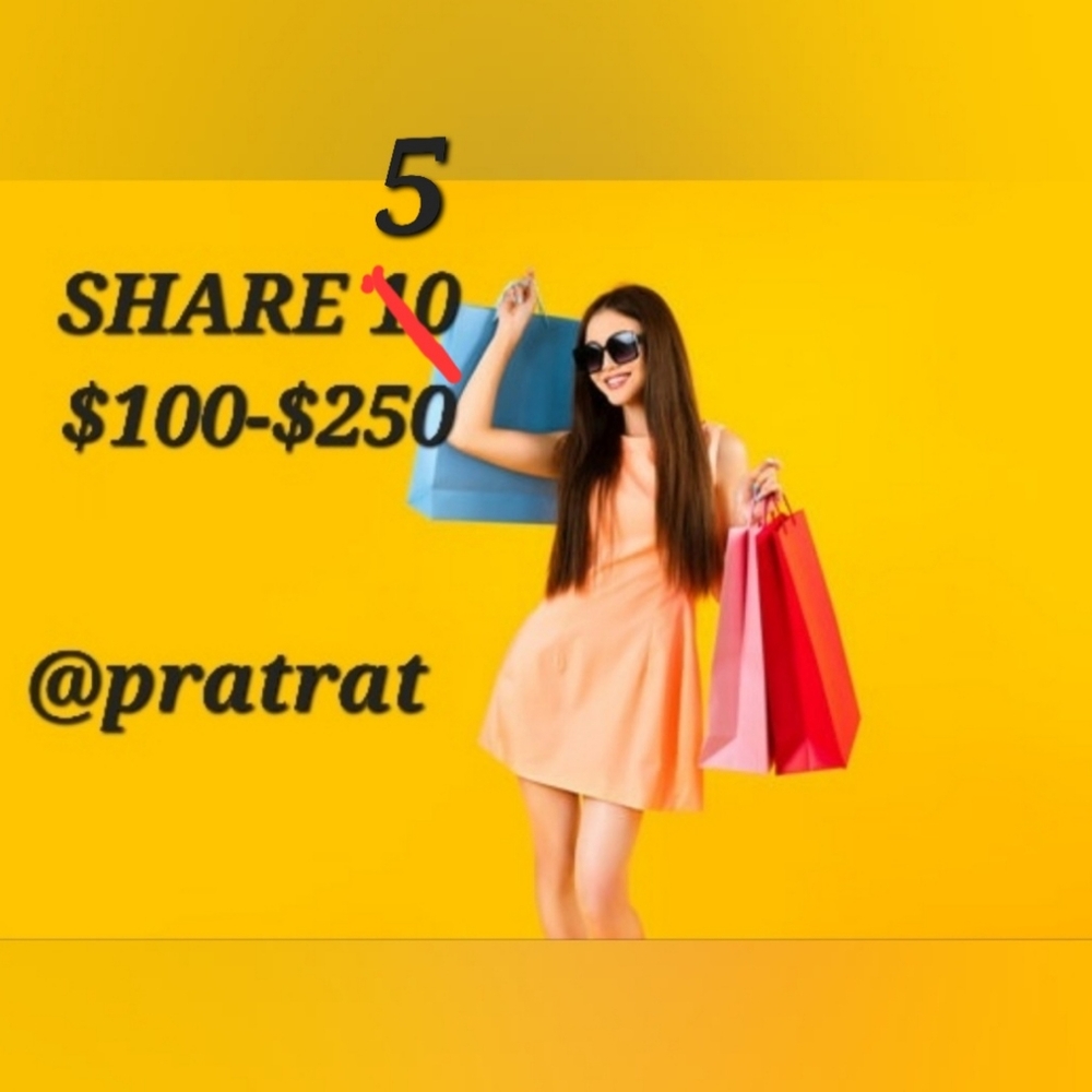 Sign Up Wed 4/29🛍$100-$250🛍Share 5